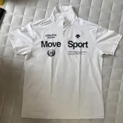 Move Sport ホワイト ポロシャツ Oサイズ