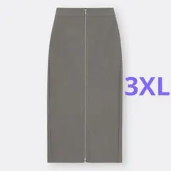 GU フロントジップナローロングスカートQ OLVE 3XL