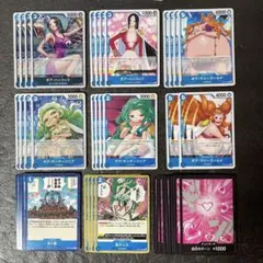 ワンピースカード 青 九蛇海賊団 まとめ 9種 全40枚