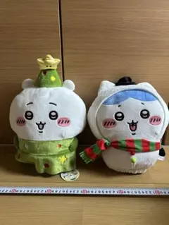ちいかわ クリスマスBIGぬいぐるみ ちいかわ、ハチワレ