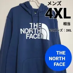 ノースフェイス　メンズパーカー　4XL相当　ハーフドーム　ブルー