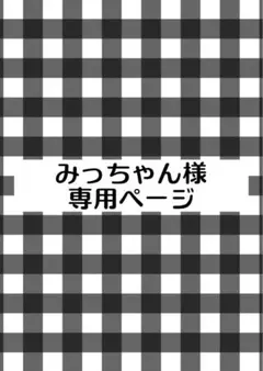 みっちゃん様専用ページ