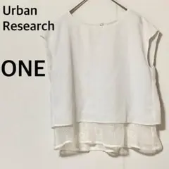Urban Research ノースリーブブラウス【ONE】プルオーバーホワイト