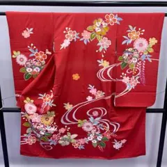 ★5069★ 子供着物 七五三 女の子 四つ身 単品 ポリエステル ☆5069☆ 子供着物 七五三 女の子 四つ身 単品 ポリエステル - メルカリ