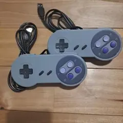【訳あり】スーパーファミコン風ゲームパッド2個セット