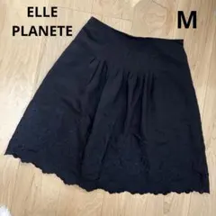 ELLE PLANETE エルプラネット　ひざ丈スカート　ブラック　Ｍサイズのサムネイル