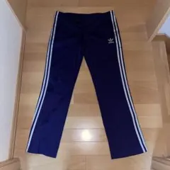 adidas 紫 トラックパンツ