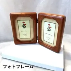 【美品】木製フォトフレーム　折りたたみ式のサムネイル