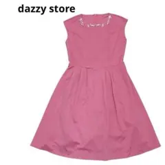 新品　dazzy デイジーストア　ビジュー付きノースリーブフレアワンピースドレスのサムネイル