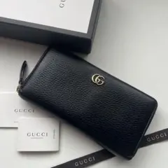 264 美品 GUCCI グッチ マーモント 長財布 ラウンドファスナー