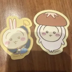 うさぎ　ちいかわダイカットステッカー　2枚セットのサムネイル