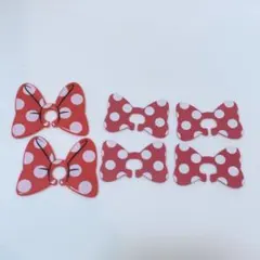 【Disney】 ミニーマウス リボン 6個セット