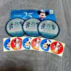 東京ディズニーリゾート 25周年 コースター 　シール　リーフレットのサムネイル