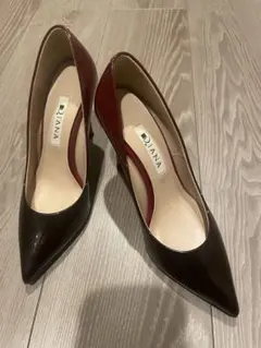 DIANA 黒赤バイカラー　ハイヒール