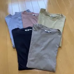 ユニクロ エアリズムオーバーサイズTシャツ 5点セット