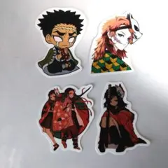 鬼滅の刃　ステッカー　シール　コレクション　竈門炭治郎　竈門禰豆子　伊之助　善逸