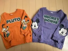 futafuta ディズニー　ミッキー　プルート　トレーナー100