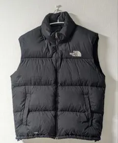 希少 センターロゴ NORTH FACE ヌプシダウンベスト ND01587 黒