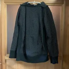 Champion Reverse Weave ドット柄パーカー　単色青タグ