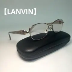 美品【LANVIN】collection ゴールド×ピンク眼鏡フレーム　度有り