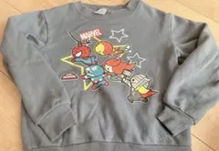 MARVEL トレーナー 120 スパイダーマン　アイアンマン