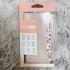 一点限り❣️カバー iPhone14 Pro 手帳型 カード入れ　花柄　ピンク