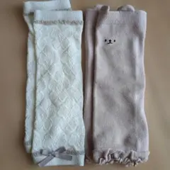 ベビーレッグウォーマー クマ リボン 2点セット