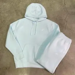NIKE パーカー スウェットパンツ セットアップ ライトブルー Mのサムネイル