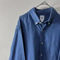 帰*ン様 希少 90s 00s old gap ドット柄 長袖シャツ vinta