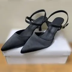 GRL ストラップ付きフリージアポインテッドトゥパンプス ブラックのサムネイル