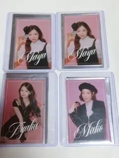 NiziU 特典 フォトカード 4枚セット Ayaka Mako Maya×2