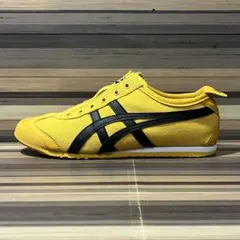 オニツカタイガー メキシコ66 スリッポン イエロー ブラック 24cm