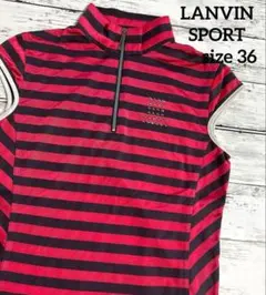❖日本製❖　LANVIN SPORT 　ノースリーブ　36　S　ゴルフ　ランバンのサムネイル