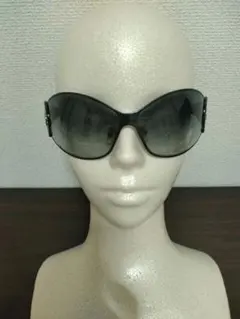 正規 良 レア ロエベ エンブレムロゴ サングラス 黒 王冠アイコン×石