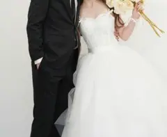 ウェディングドレス チュール ボリューム