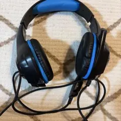 ゲーミングヘッドセット 本体 ブラック ブルー
