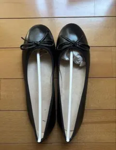 バレエシューズ SHEIN 黒 パンプス リボンのサムネイル