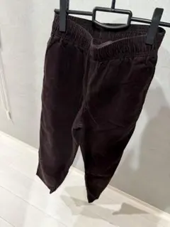 ダークブラウン コーデュロイ カジュアルパンツ