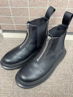 アンダーカバー×GU 27cm フロントジップ サイドゴアブーツ ブラック 厚底のサムネイル