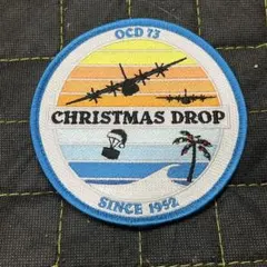 最終出品 米空軍 横田基地 航空自衛隊 クリスマスドロップ パッチ  航空自衛隊C-130が参加 人道支援任務「クリスマス・ドロップ作戦