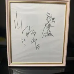 ハルクホーガンwwe.wwf .swsサイン色紙 - メルカリ