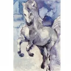 馬 水彩画 原画