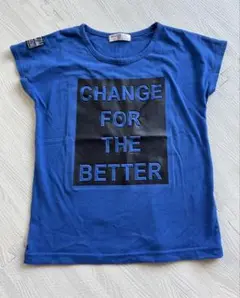 CHANGE FOR THE BETTER Tシャツ 青色