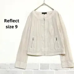 Reflect ノーカラージャケット ジップアップ 9 ライトピンク L123のサムネイル