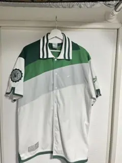 【NIKE】バスケットボールシャツ 1972 刺繍ロゴ グリーン × ホワイト