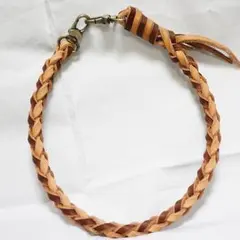 高級牛革ツートンウォレットチェーン 原価割れ売り切り