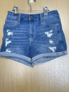 Hollister　ホリスター　ハイライズ　デニムショートパンツ　7 (W28)