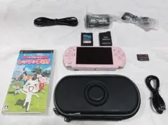 PSP3000 本体は、美品 ピンク 液晶画面は、ほぼキズ無し 9点セット