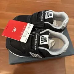 new balance 996 キッズスニーカー ブラック/シルバー