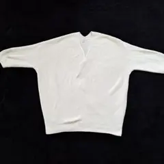 UNIQLO Vネックセーター 半袖 5分袖